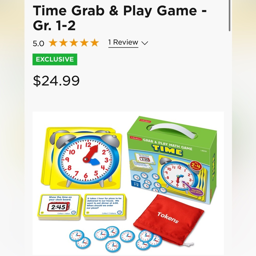 Interactive Time Learning Game for Kids